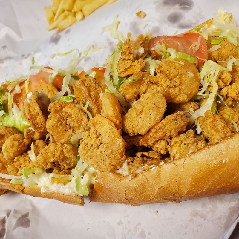 Half-and-Half Surf and Turf Po Boy