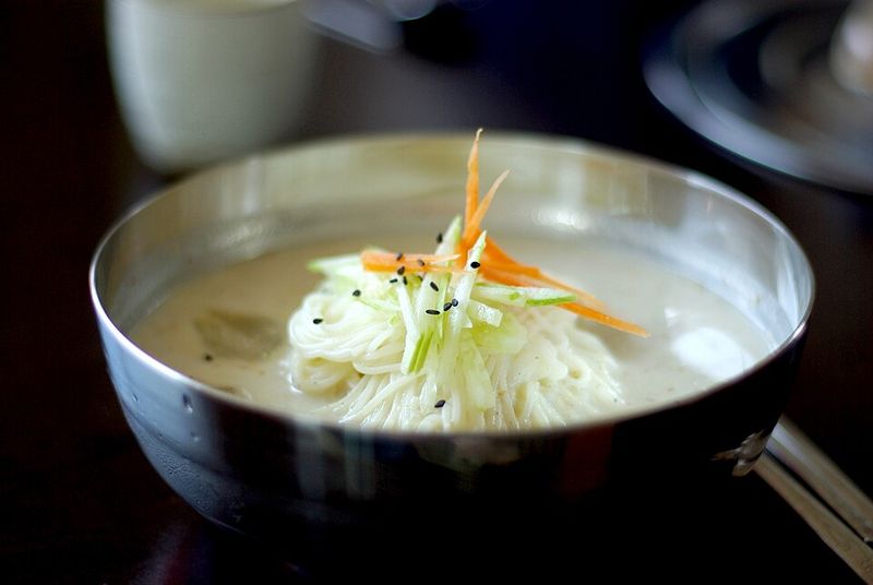 Kongguksu (soy milk noodles)