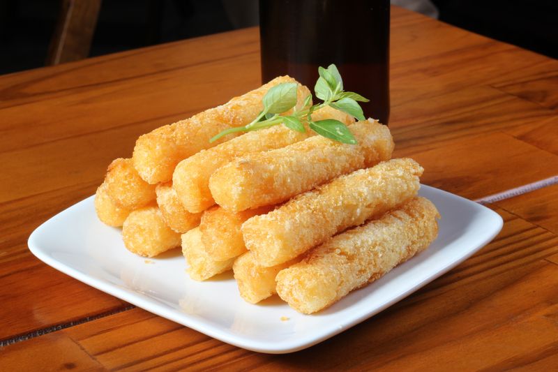 Fried cheese sticks