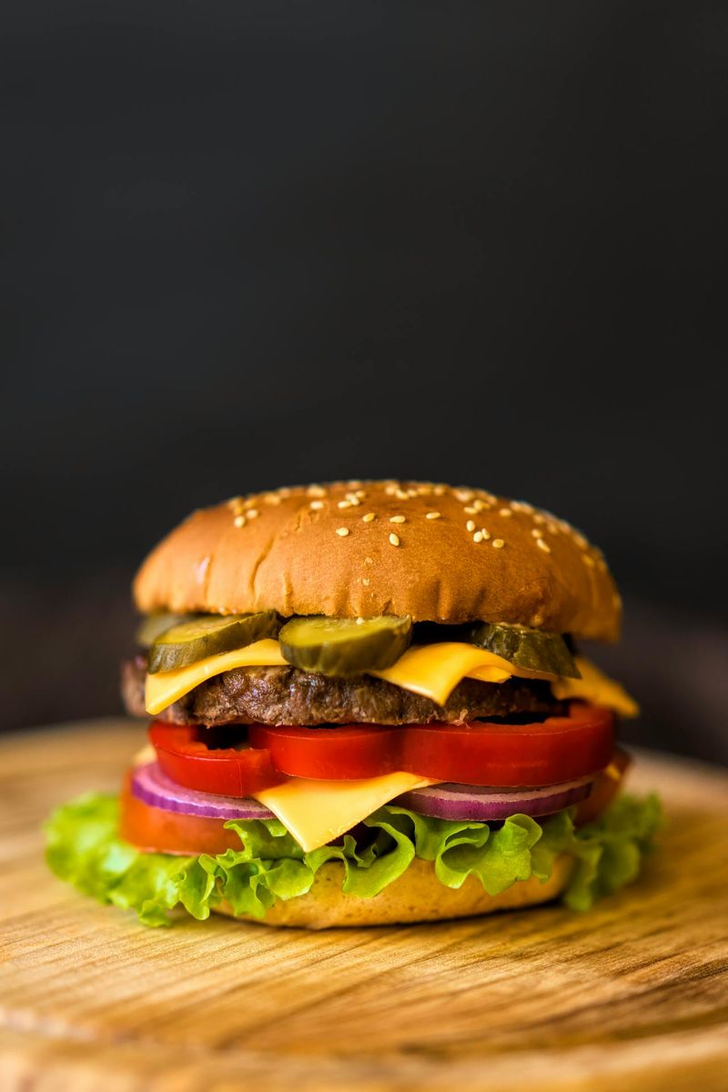 Classic Crunch Pickle Stack Burger