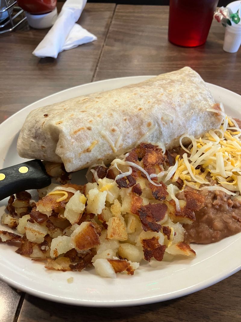 Hash Brown & Bacon Burrito
