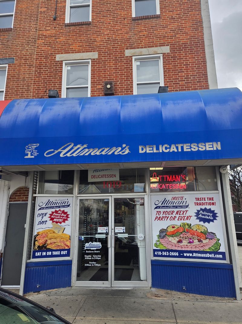 Attman's Delicatessen – Baltimore, Maryland