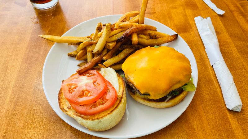 Bluebird Burger with Pimento Cheese