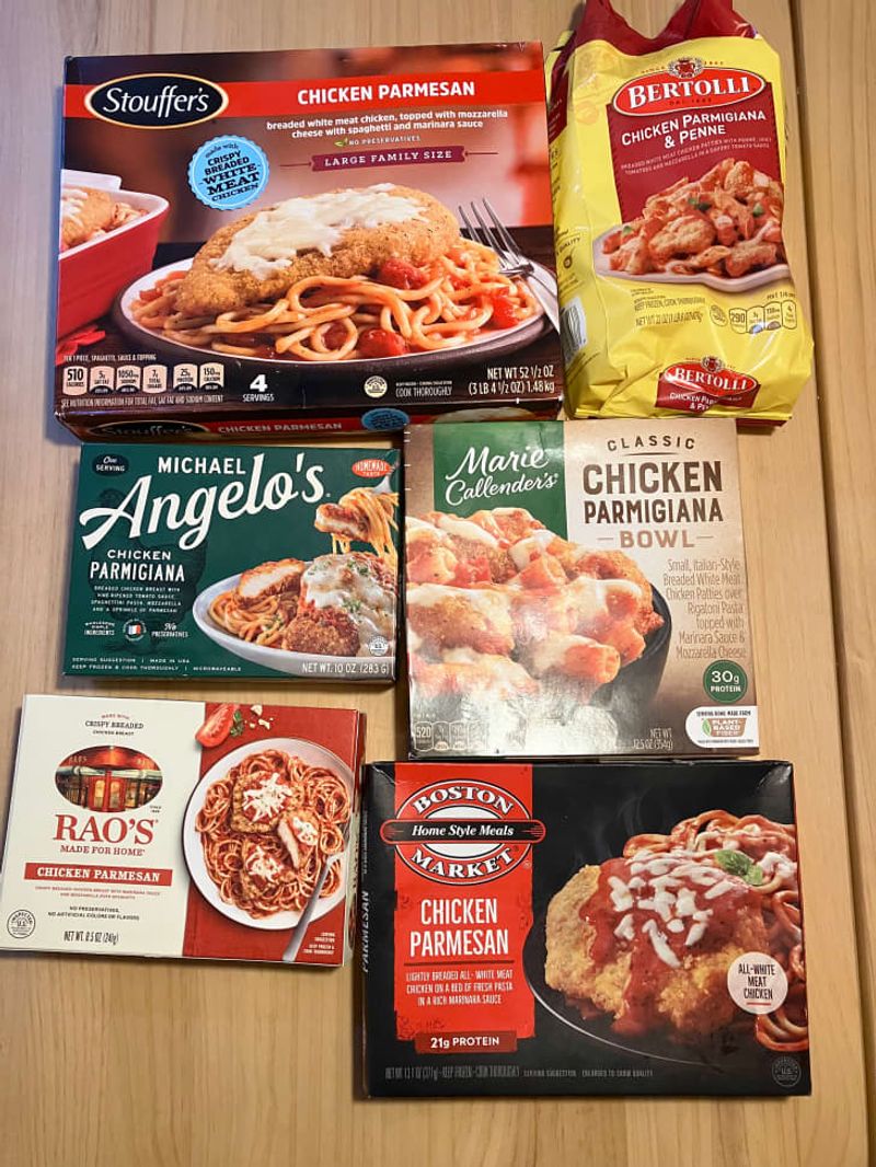 Frozen chicken parmesan