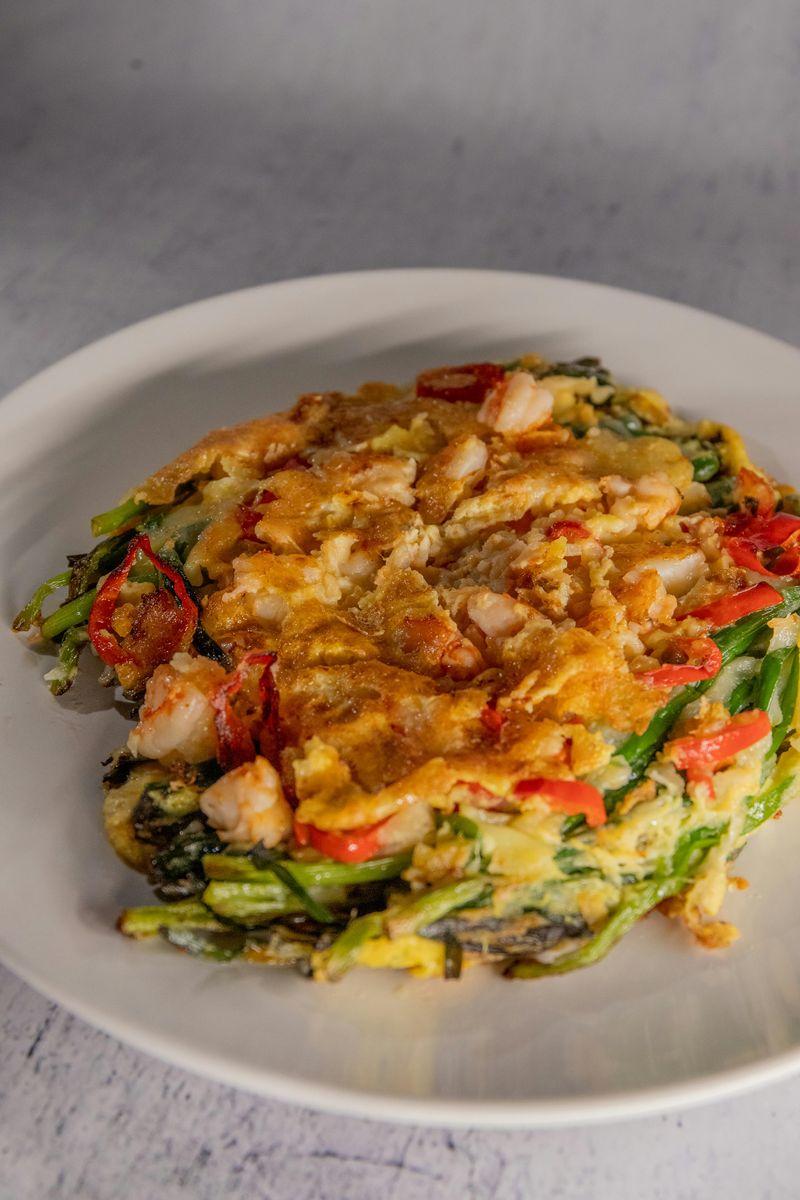 Haemul pajeon (seafood scallion pancake)
