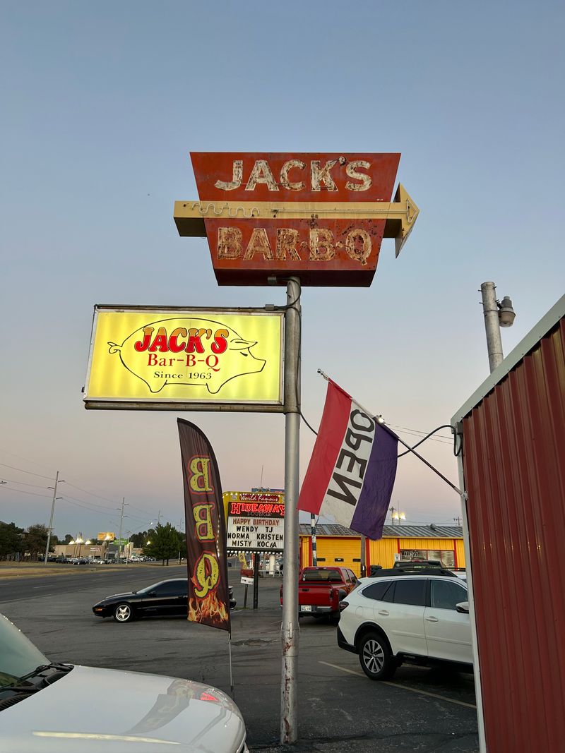 11 Oklahoma Burnt-End Counters Where The Bark And Smoke Speak For Themselves 12 Jack's Bar-B-Q - Oklahoma City, OK
