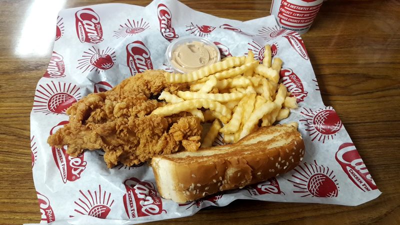 According to Food Critics, These 20 Chain Restaurants Still Feel Surprisingly “Local” 16 Raising Cane's Chicken Fingers - Baton Rouge, Louisiana
