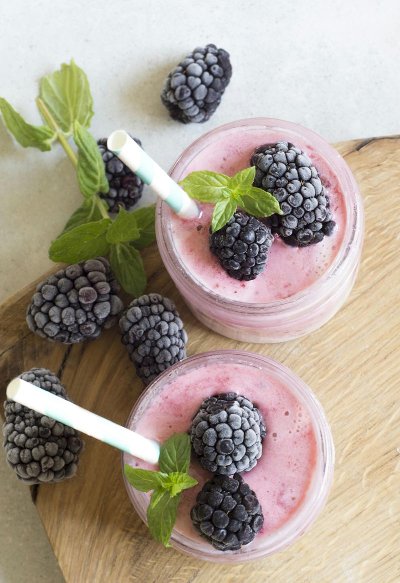 26 Over-the-Top Sweet Treats You’ll Crave at 2 A.M. 16 Frosted Blackberry Milkshake Duo