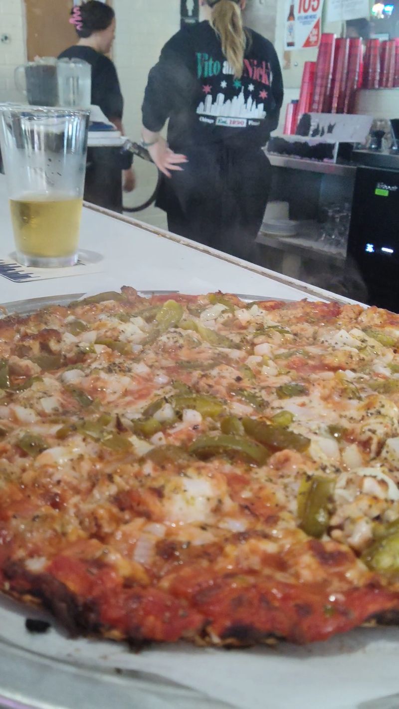 This Chicago Pizza Spot Serves Thin Crust Pizza Locals Say Is The Real Deal 20 Mushroom Moments