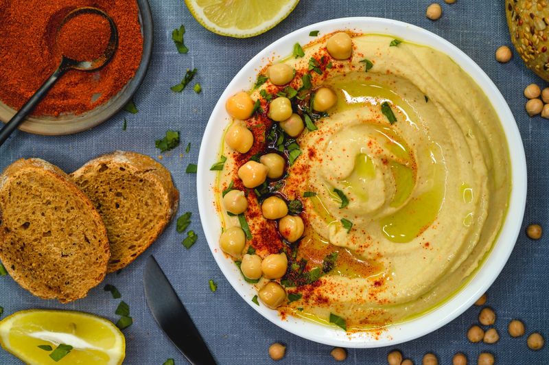 10 Mediterranean Mezze Plates That Turn a Simple Dinner Into a Feast 15 Hummus with Olive Oil