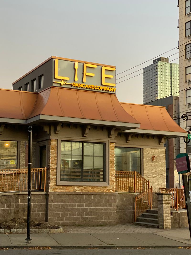 10 Roadside Breakfast Grills Across America Serving Plates That Cover the Whole Table 12 Life Pancake Company - Jersey City, New Jersey