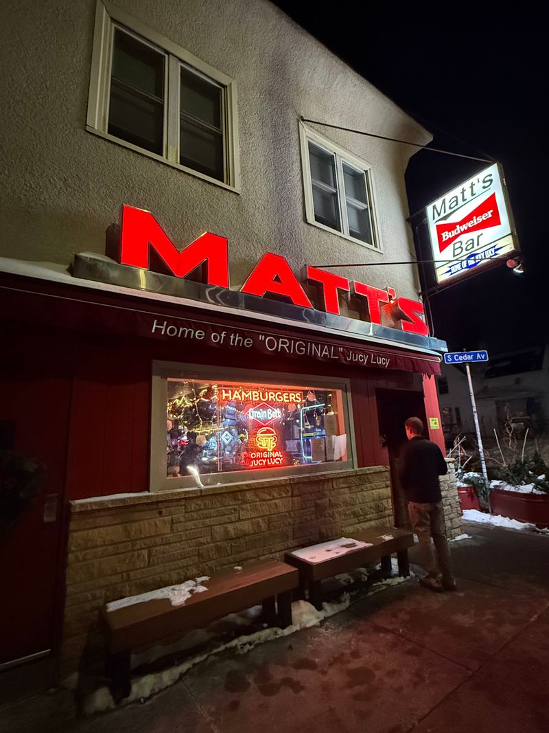 I Traveled Across America to Try 21 Cheeseburgers With Secret Sauce, and 5 Were Absolutely Next-Level 23 Matt's Bar and Grill - Minneapolis, Minnesota