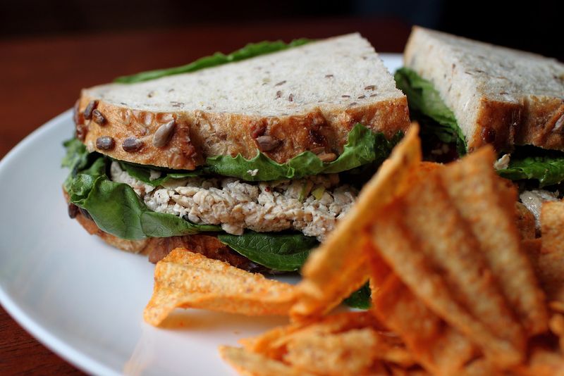 Vegan chicken sandwich
