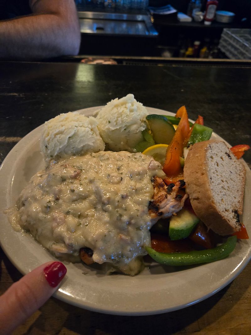 Boxty with Chicken and Mushroom