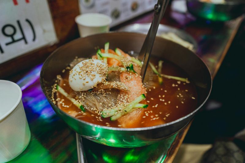 Naengmyeon (cold noodles)