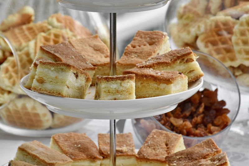 Homemade dessert tray