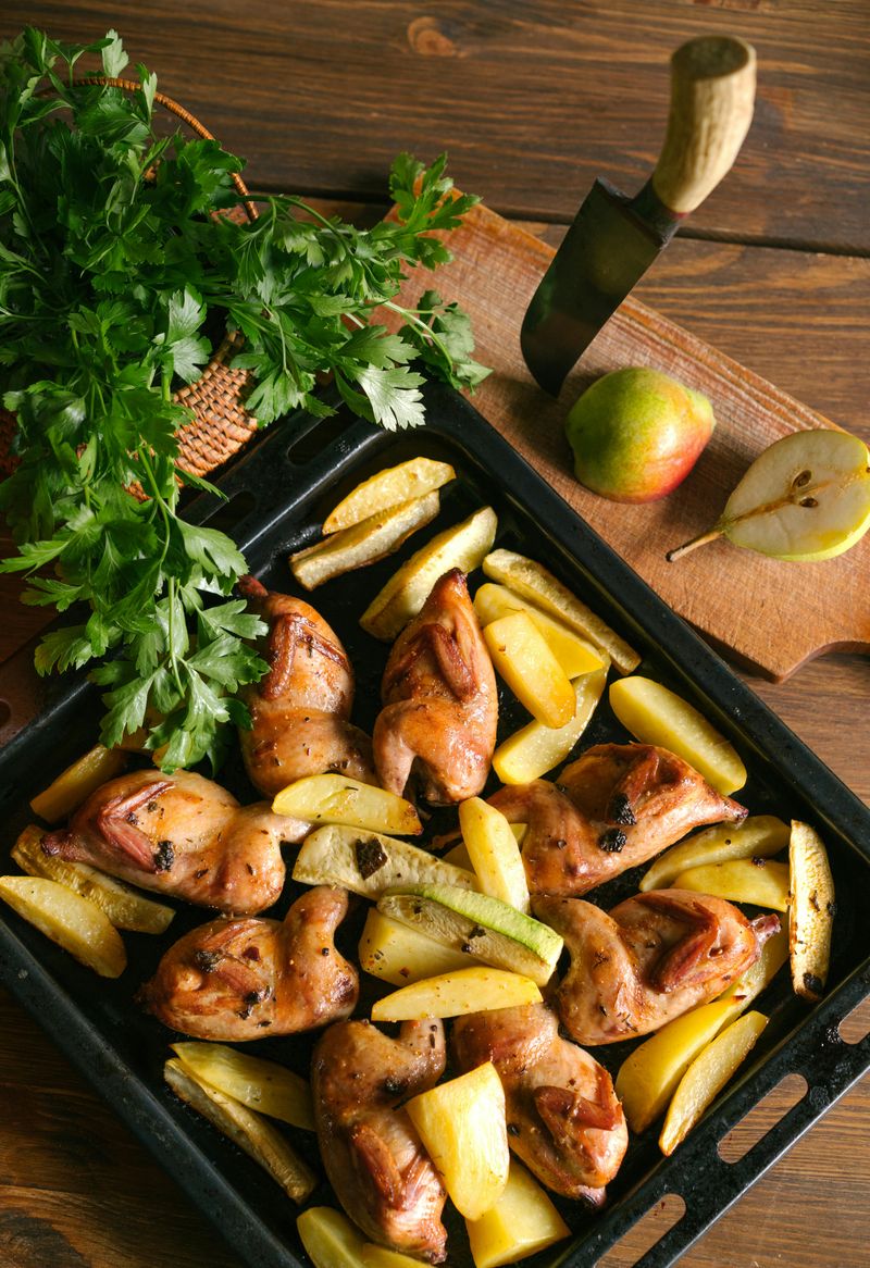 Sheet-pan chicken and potatoes