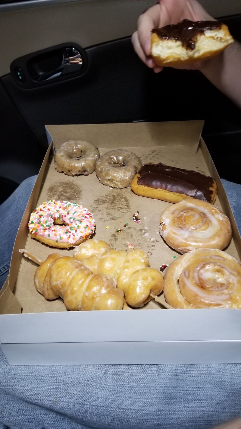 Vanilla Iced Yeast Ring with Sprinkles