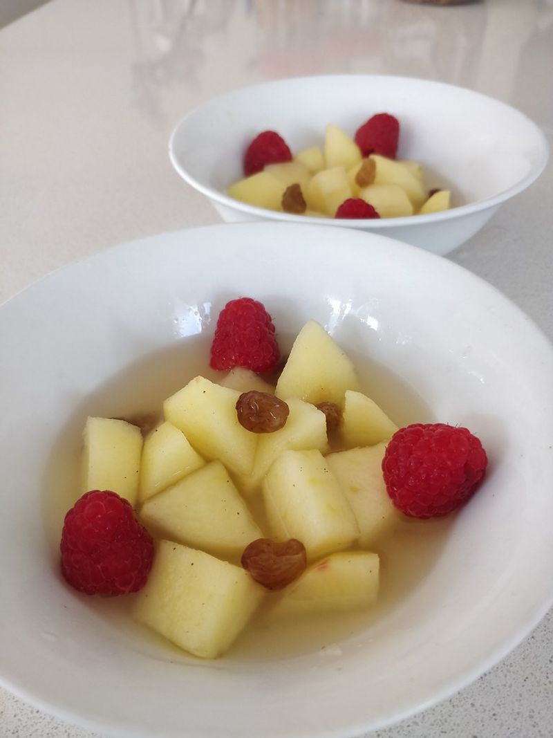 Stewed Apples Served Warm as Dessert