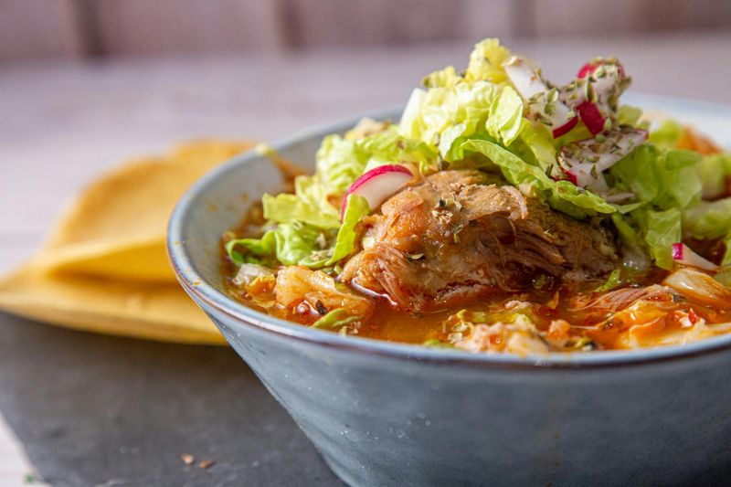 Mexican Pozole Verde Bowl