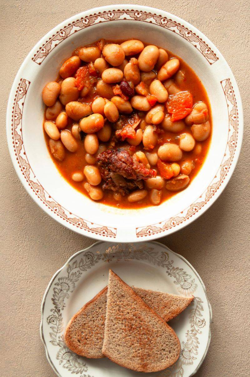 Beans and bread