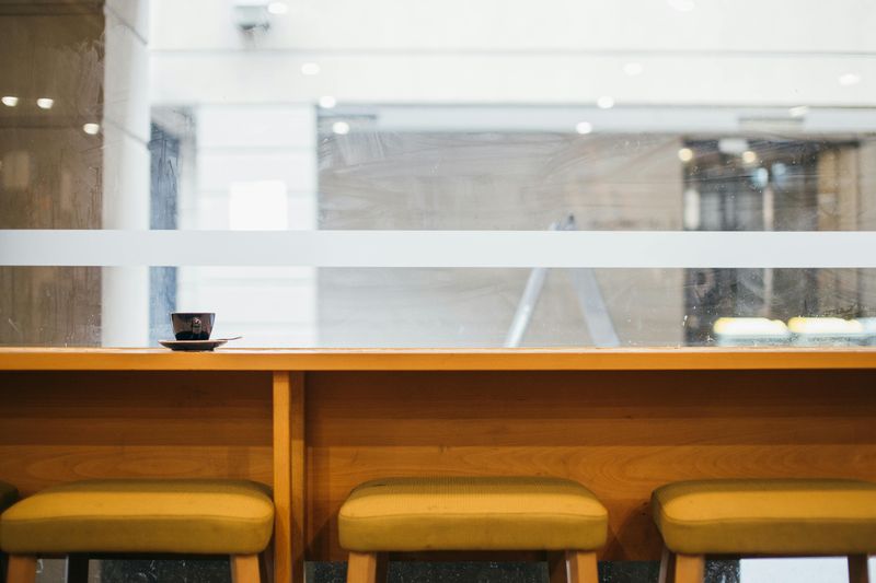 Early morning diner seating