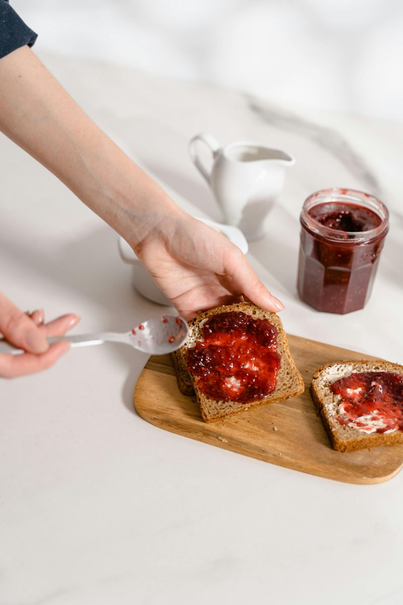 Toast with jam