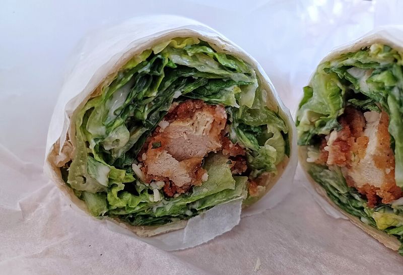 Chicken Caesar wraps