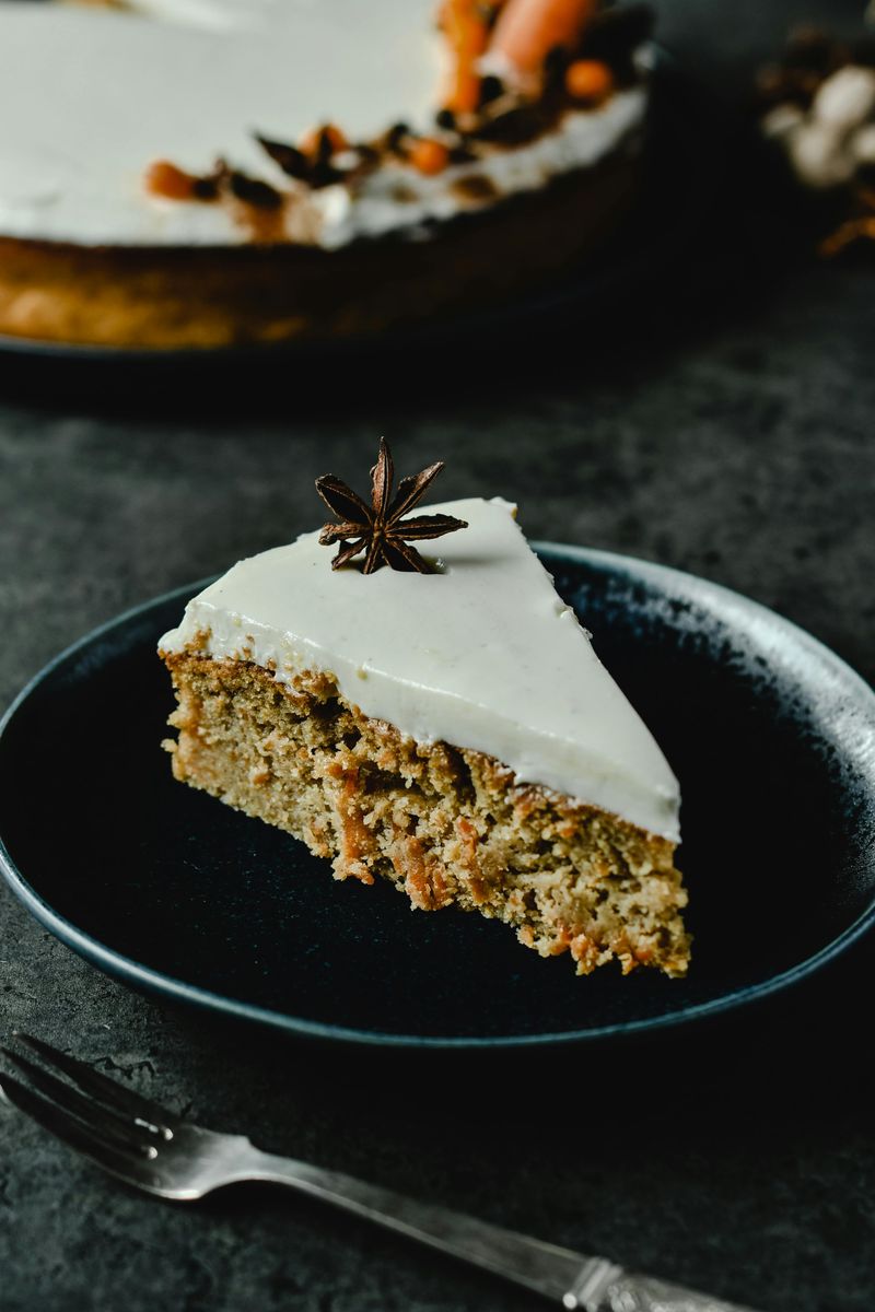 Carrot cake slices