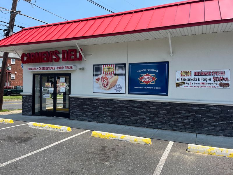 20 Old-School Sub Shops Across America Stuffing Rolls So Heavy They Need Two Hands 7 Carmen's Deli - Bellmawr, New Jersey