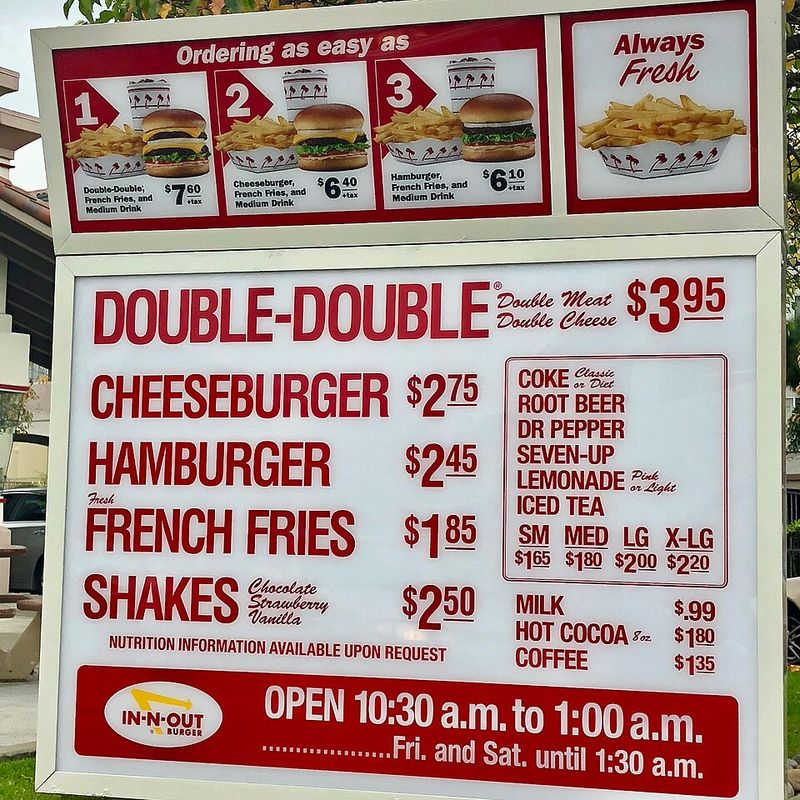 Limited-time menu sign