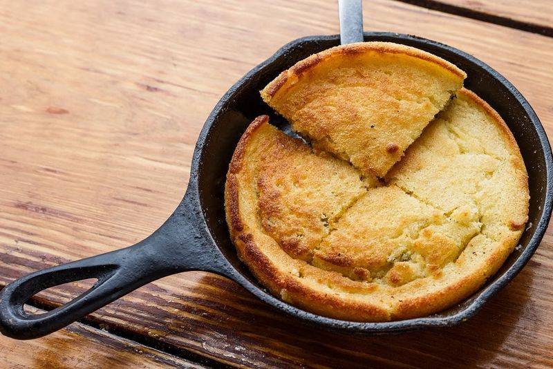 Skillet Cornbread Flip