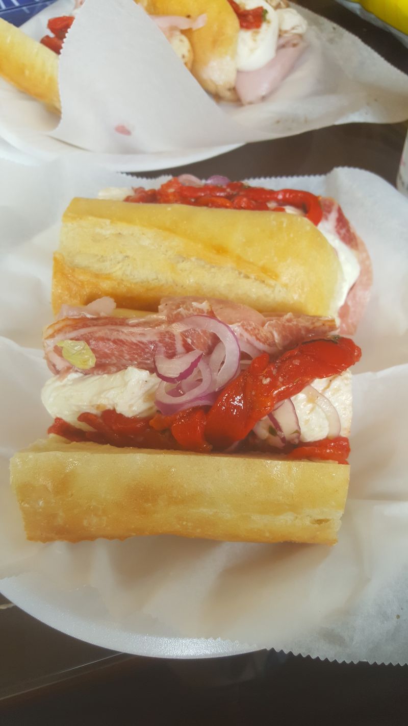 Prosciutto, Fresh Mozzarella, and Roasted Peppers