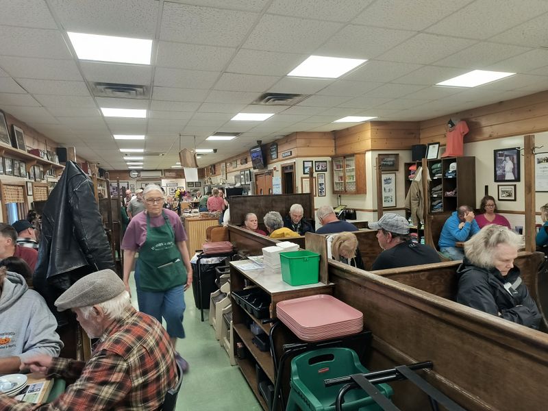 This Blueberry Pie Stop Has Become a Summer Tradition for Generations of Travelers 8 Booth Talk And Counter Wisdom