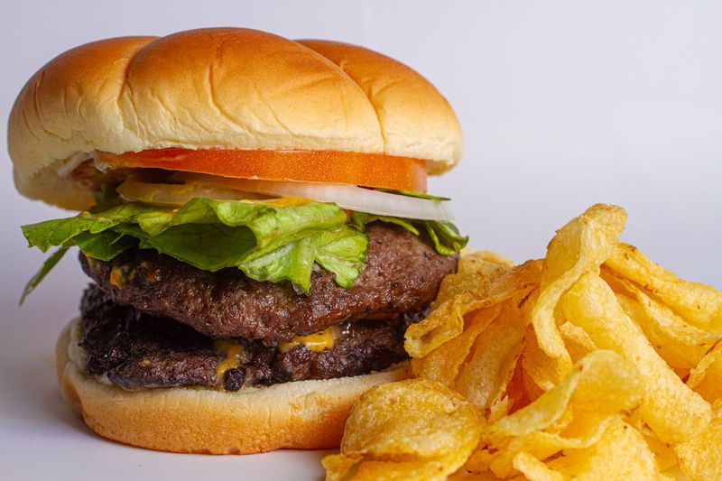 Twin Flame Beef Burger