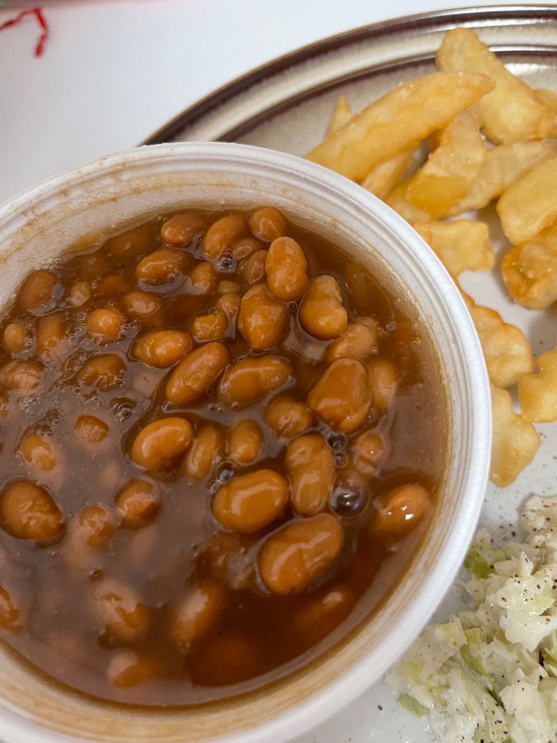Baked Beans With Bark Bits