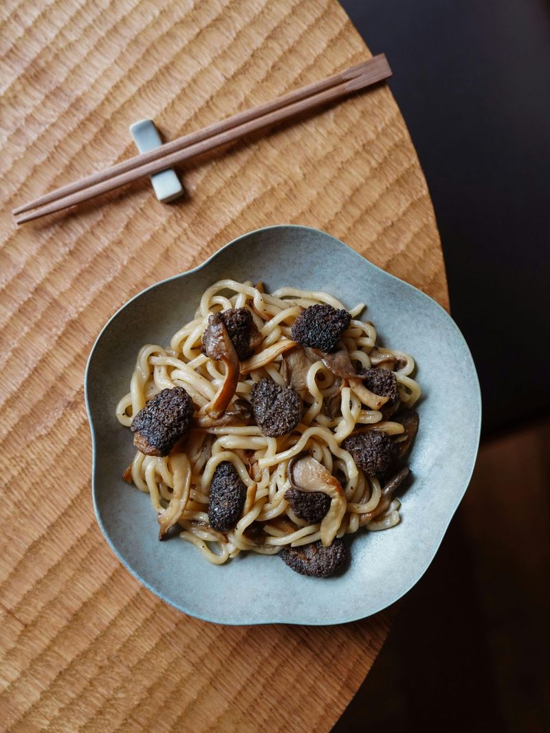Udon Noodles with Mixed Mushrooms