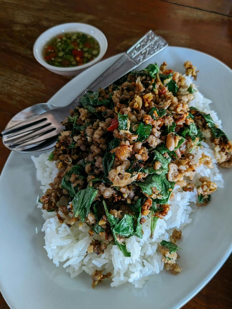 24 Thai Favorites Ranked From Mild to “Why Is My Face on Fire?” 24 Spicy Basil Chicken (Pad Kra Pao)