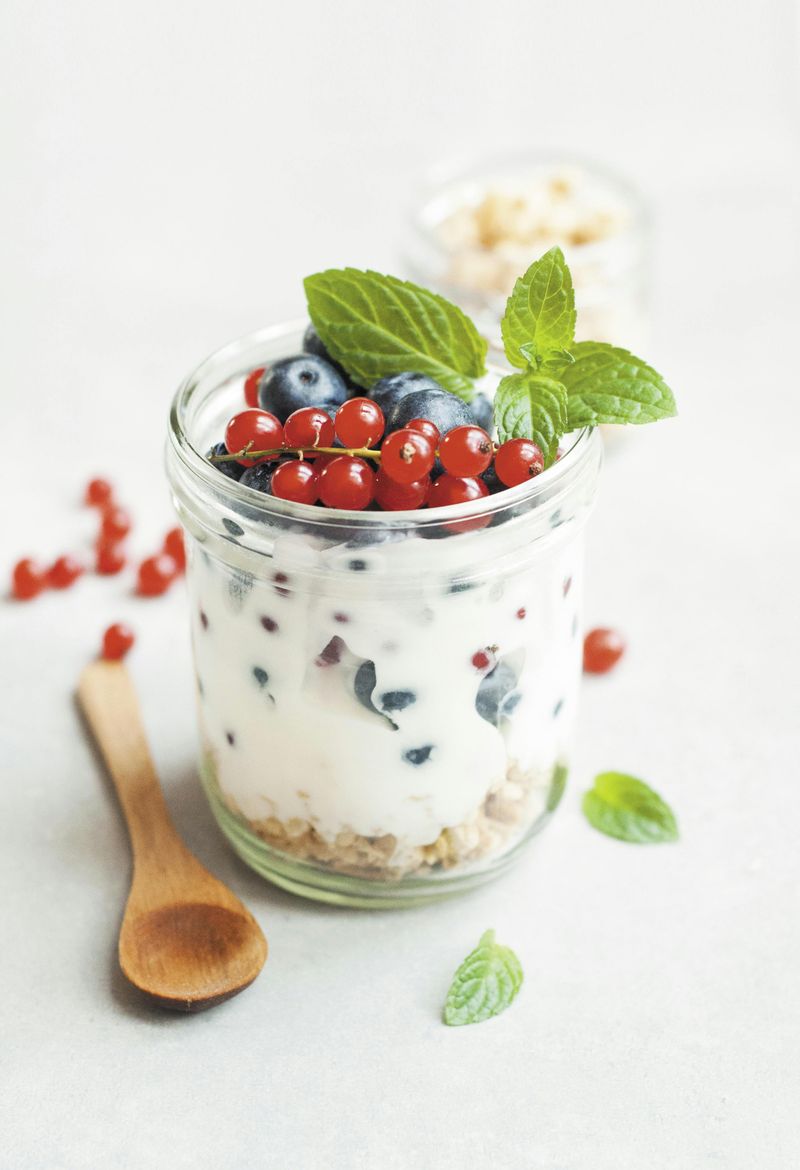 Yogurt and fruit