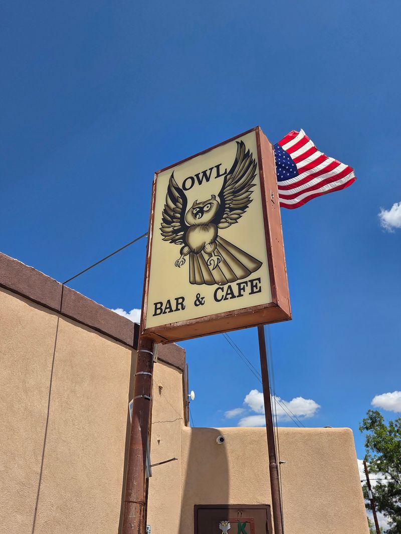I Traveled Across New Mexico To Taste 13 Green Chile Breakfast Burritos And 4 Were Instant Favorites 11 The Owl Bar & Cafe - San Antonio, New Mexico
