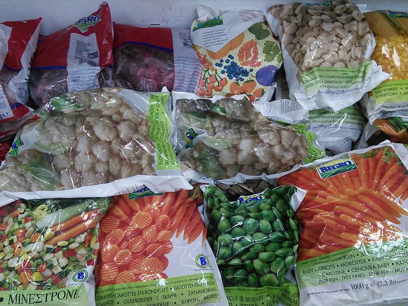 Store-brand frozen vegetables