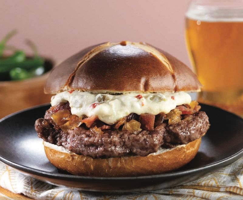 Blue cheese burgers