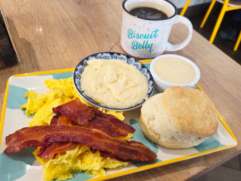 Griddled Bologna Biscuit Throwback