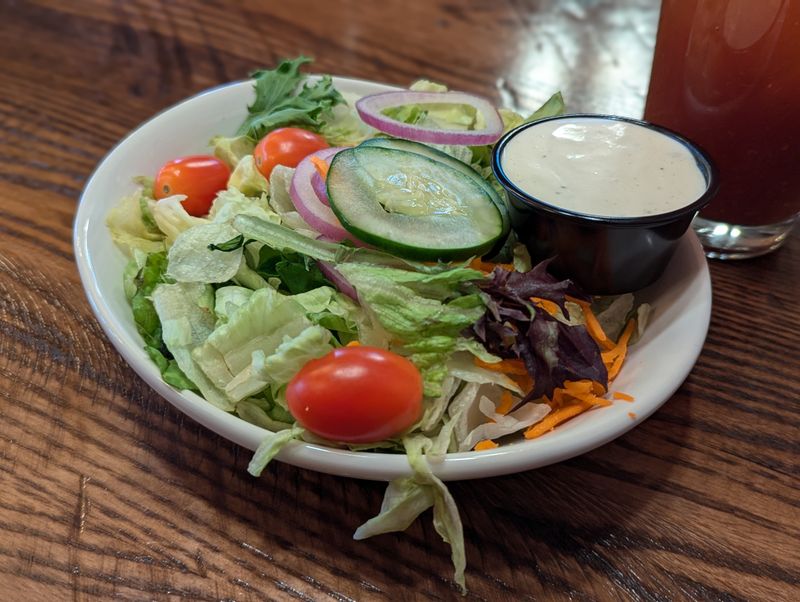 This Montana Steakhouse Serves Hearty Western Plates Locals Say Never Go Out Of Style 14 House Salad, Ranch Town Classic