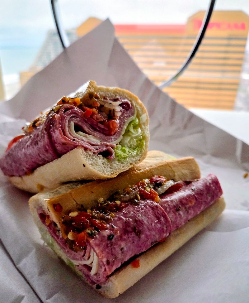This New Jersey Boardwalk Deli Counter Stacks Two-Foot Italian Subs So Packed With Meat People Plan Atlantic City Trips Around Them 7 Atlantic City Bread Magic