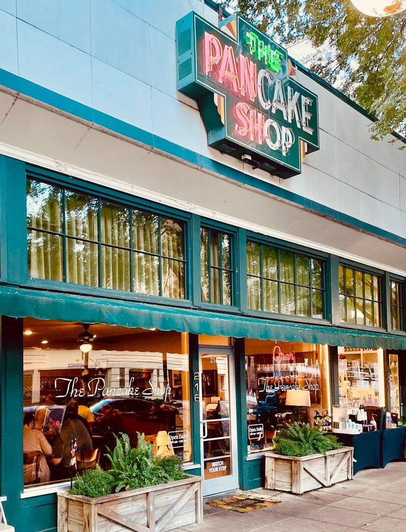 11 All-Day Breakfast Spots Across America Where the Pancakes Are Bigger Than the Plate 13 The Pancake Shop - Hot Springs, Arkansas