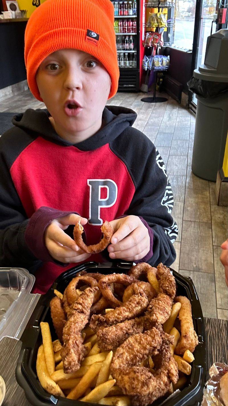 Crispy Onion Rings On The Side