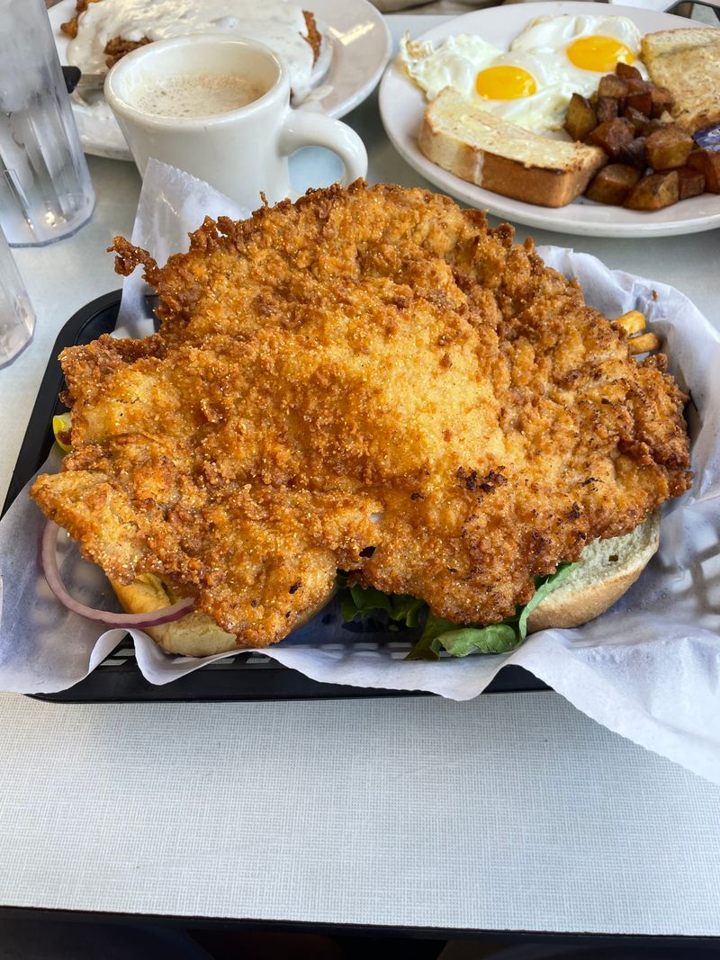 15 Indiana Tenderloin Counters Where The Sandwiches Hang Over The Bun Like A Dare 7 Oasis Diner - Plainfield, Indiana