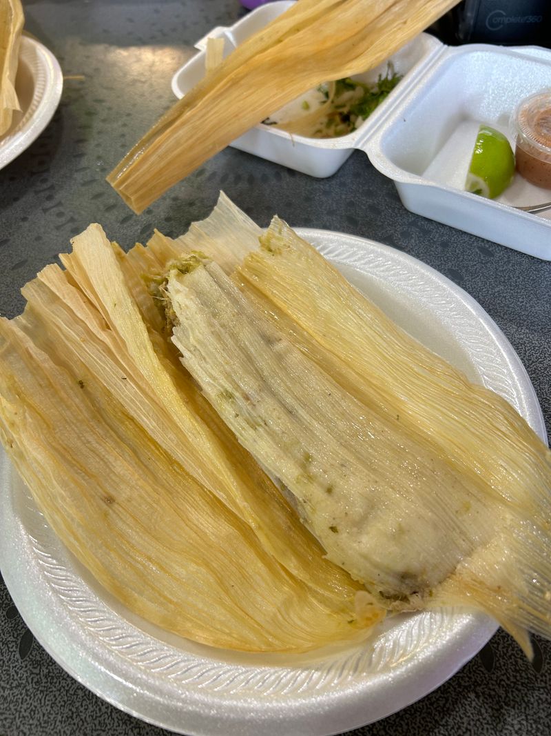 This Indiana No-Frills Tamale Counter Serves Hand-Rolled Tamales Locals Crave Long After Midnight 6 Green Chile Pork Tamale