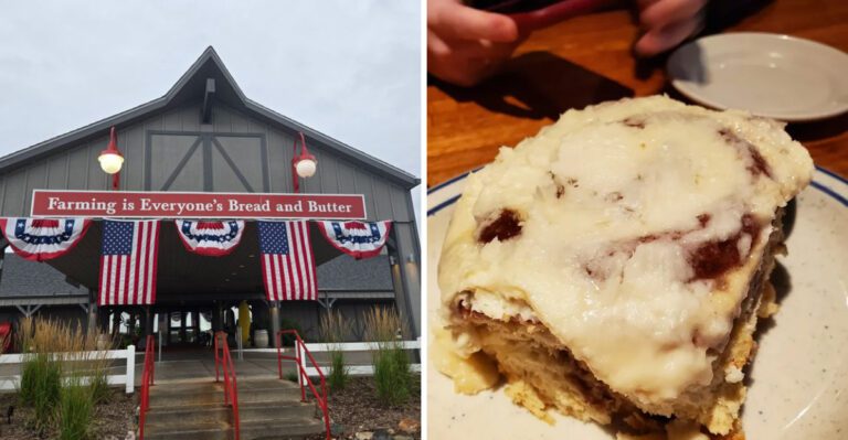 This Iowa Breakfast Grill Serves Cinnamon Rolls The Size Of A Steering Wheel